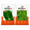 Extreme Singara & Beans Seeds Combo Pack 20g (10g Each) | Singara Seeds & French Bean Seeds | Vegetable Seeds for Home, Kitchen & Terrace Garden