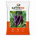 Extreme F1 Hybrid Long Purple Brinjal Seeds 1 GM | Long Purple Brinjal Vegetable Seeds | Eggplant Seeds for Home Garden, Kitchen Garden, Terrace Garden, Pots, Grow Bags & Outdoor Farming