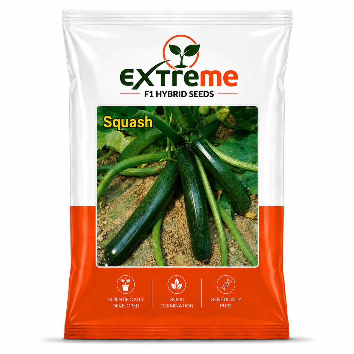 EXTREME F1 Hybrid Zucchini Seeds for Home Garden, Kitchen Garden, Terrace Garden & Outdoor Growing | Premium Zucchini Seeds for Fresh Vegetable Cultivation | 5 GM Pack