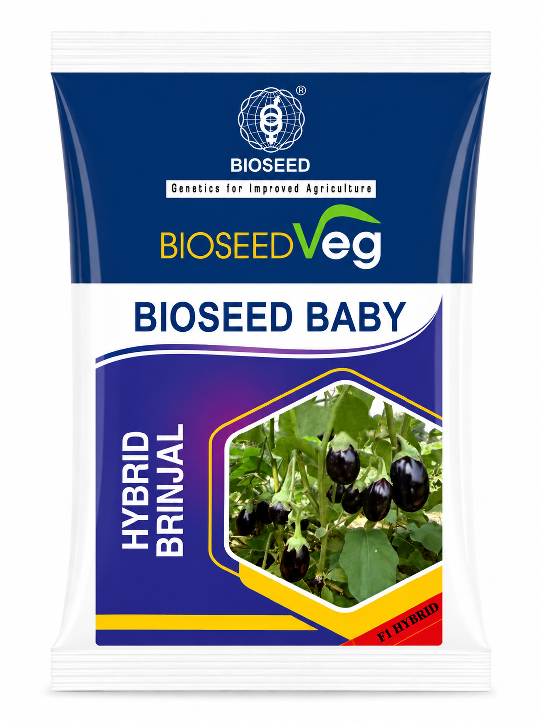 Bioseed Veg F1 Hybrid Baby Brinjal Seeds (CHU CHU BENGAN)
