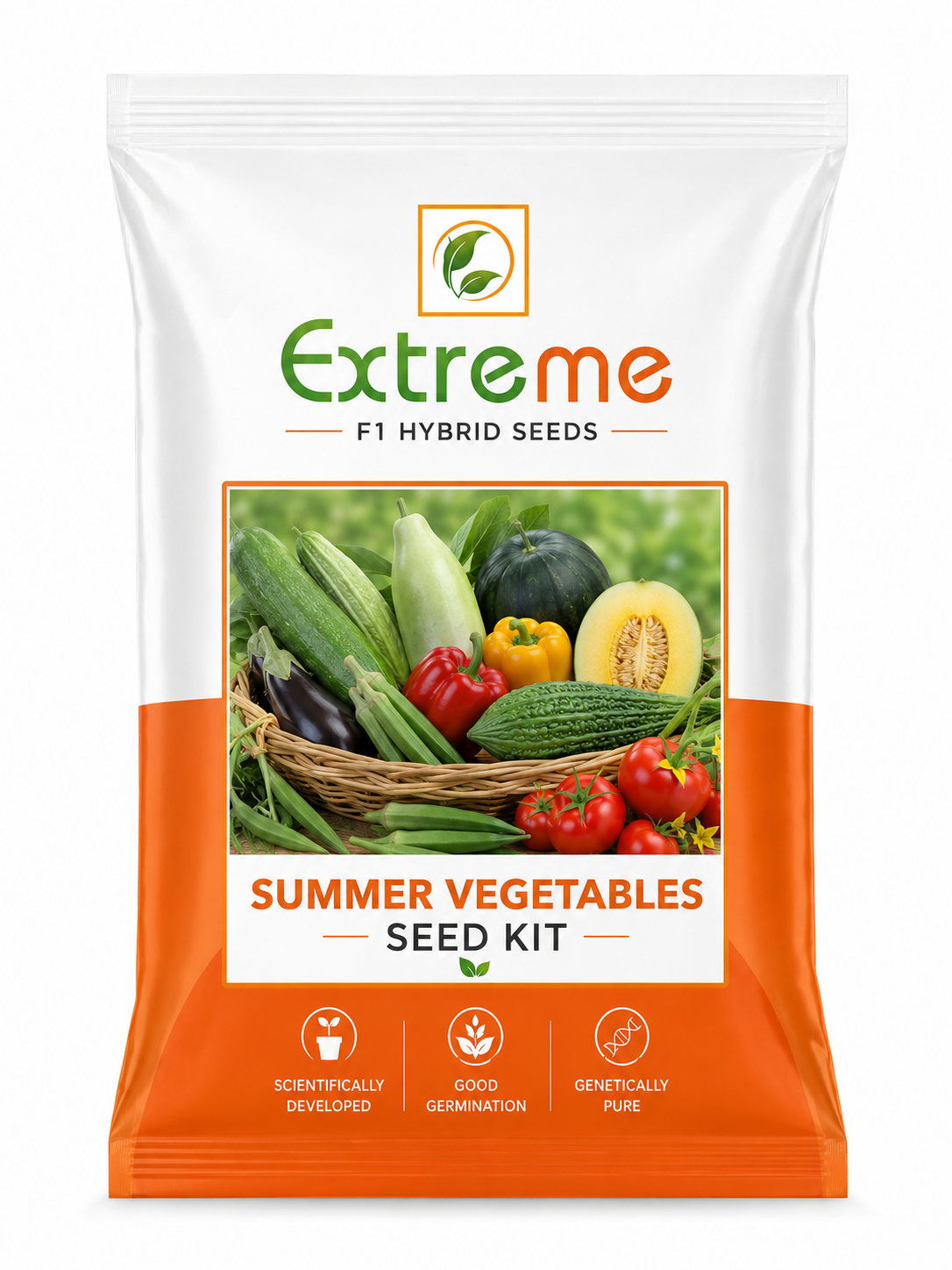 Extreme F1 Hybrid Seeds Summer Vegetable Seed Kit | 12 Premium Vegetable Seed Packets | Kitchen Garden Combo Pack | High Germination Seeds for Home Garden & Farming