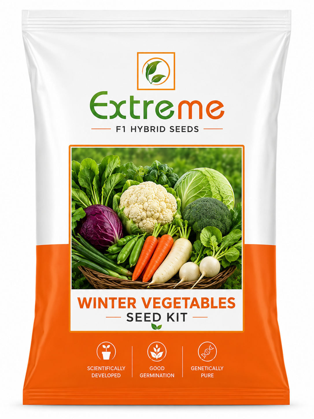Extreme F1 Hybrid Seeds Winter Vegetable Seed Kit | 12 Premium Vegetable Seed Packets | Kitchen Garden Combo Pack | High Germination Seeds for Home Garden & Farming