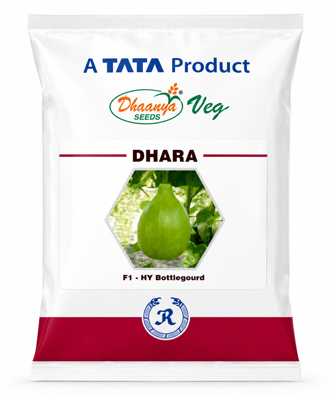 TATA Dhaanya Veg DHARA F1 Hybrid Bottle Gourd (Lauki/Ghiya) Seeds for Outdoor Farming | High Yield Hybrid Vegetable Seeds