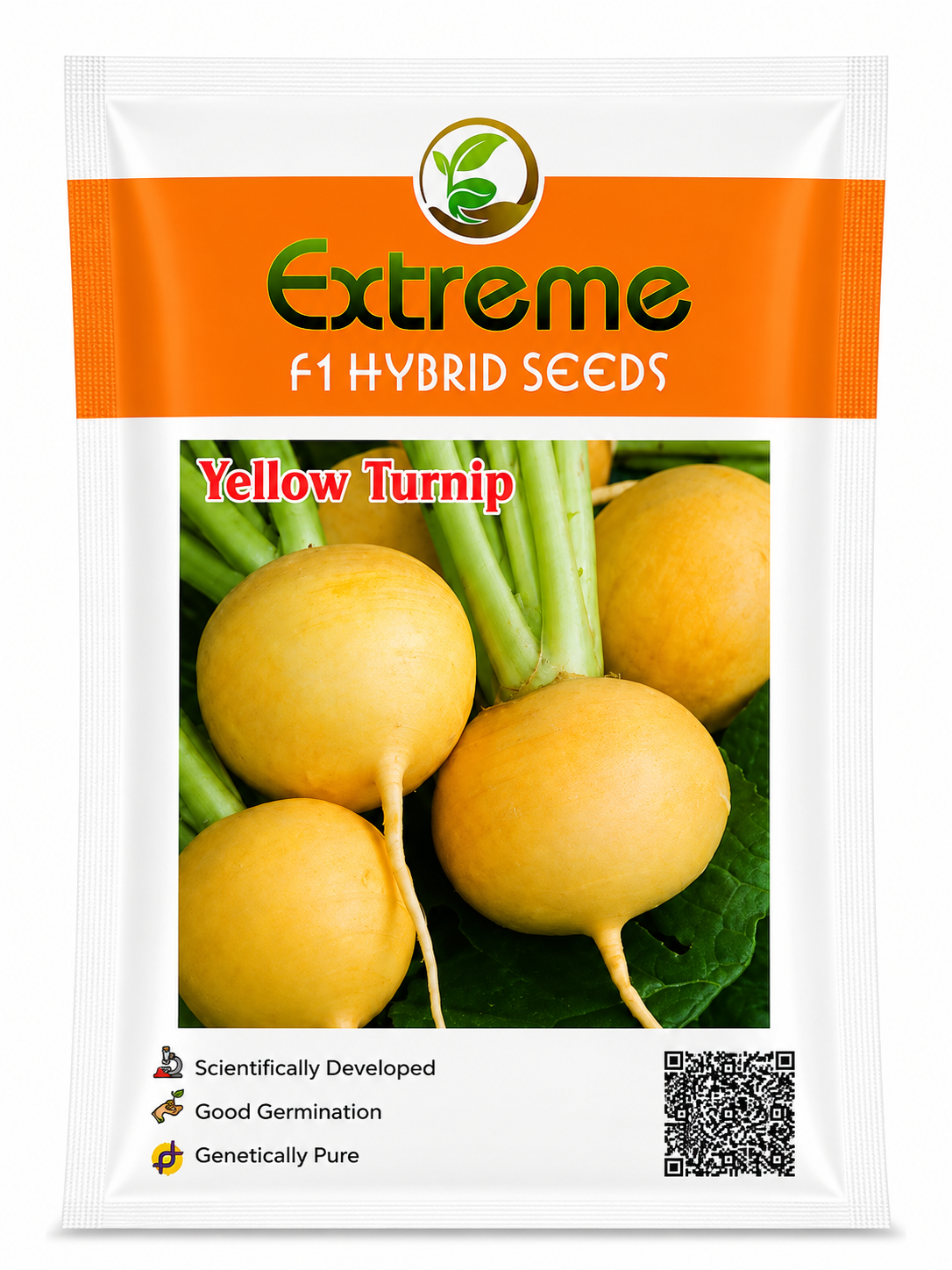 EXTREME SEEDS F1 Hybrid Yellow Turnip MADHU Seeds, Open Pollinated, Globe Round Shape