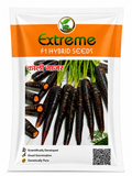EXTREME SEEDS Organic Black Carrot (Kaali Gaajar) Seeds for Home Gardening Germination Rate, Non-GMO, Heirloom Variety Ideal for Pots, Terrace & Kitchen Garden