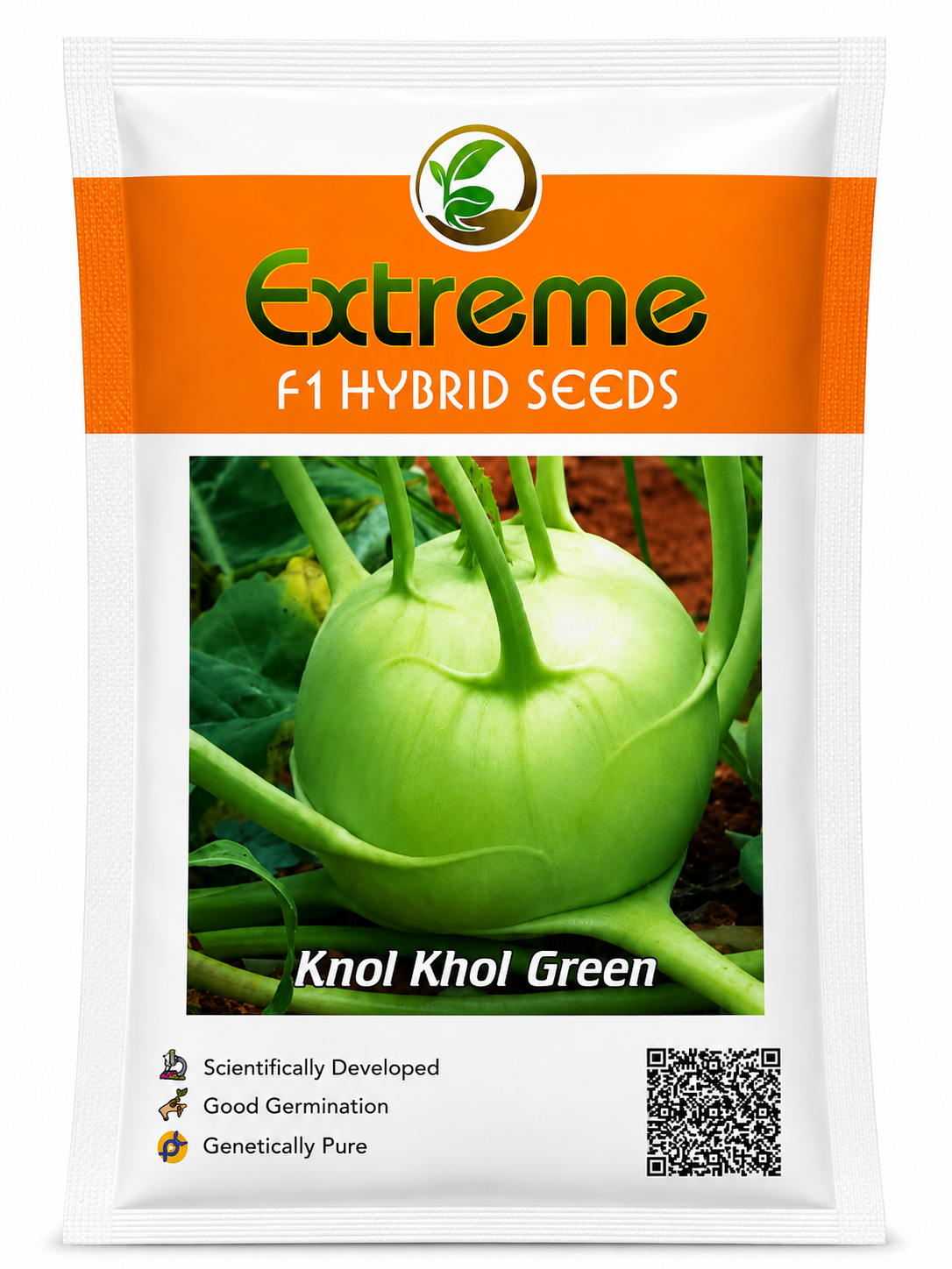 EXTREME SEEDS F1 Hybrid KNOL KHOL GREEN GATH GOBHI Seeds for Outdoor