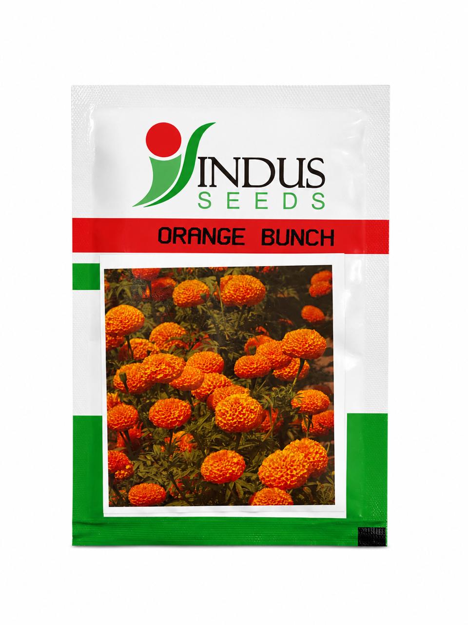 Indus Seeds F1 Hybrid Marigold Orange Bunch Hybrid Marigold Seeds With Compact Ball Shaped.