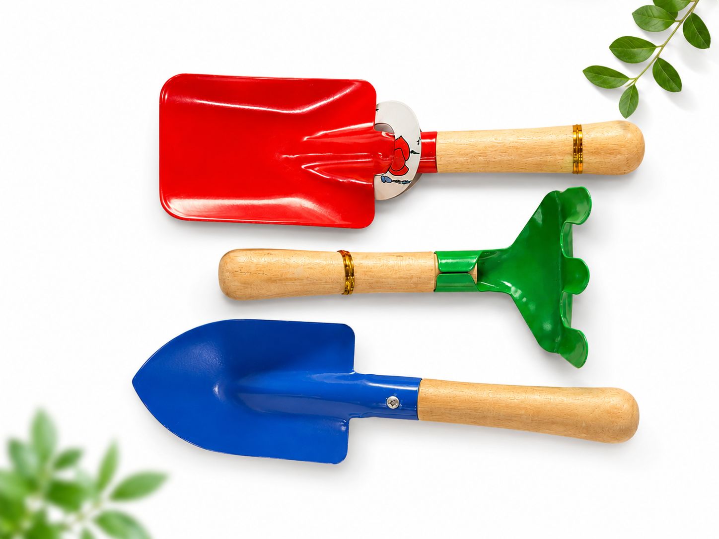 Premium 3-Piece Gardening Tool Set – Trowel, Rake & Soil Scoop for Home Garden 🌱