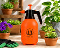 HERMS Premium 2L Hand Pressure Garden ORANGE Sprayer | Adjustable Brass Nozzle Plant Water Sprayer for Gardening, Watering & Plant Care